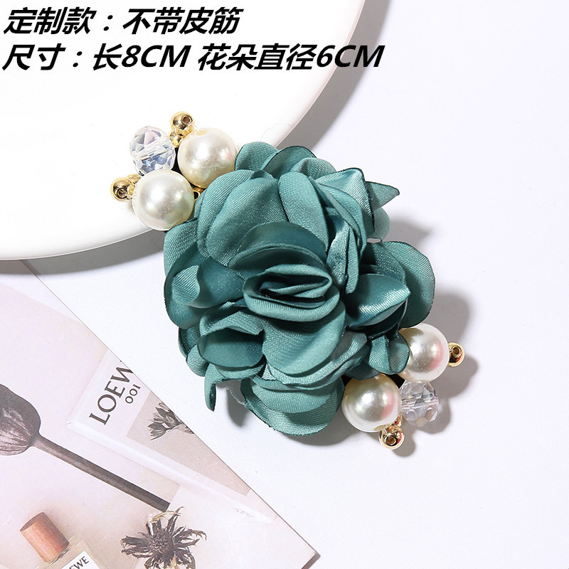 Korean version of fashion hair decoration large pearl rose flowers hair circle camellia hair rope headdress inlaid with Korean version of fashion hair decoration large pearl rose flowers hair circle camellia hair rope headdress inlaid with