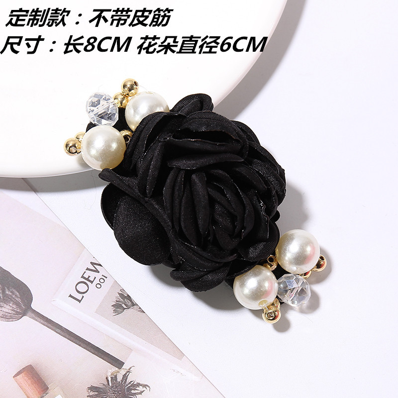 Korean version of fashion hair decoration large pearl rose flowers hair circle camellia hair rope headdress inlaid with Korean version of fashion hair decoration large pearl rose flowers hair circle camellia hair rope headdress inlaid with