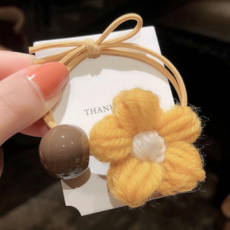 New Autumn and Winter Hair Band Korean Hair Accessories Wool Flowers Rubber Band Set Simple Hair Ring Head Rope Korean Style Headdress Flower New Autumn and Winter Hair Band Korean Hair Accessories Wool Flowers Rubber Band Set Simple Hair Ring Head Rope Korean Style Headdress Flower