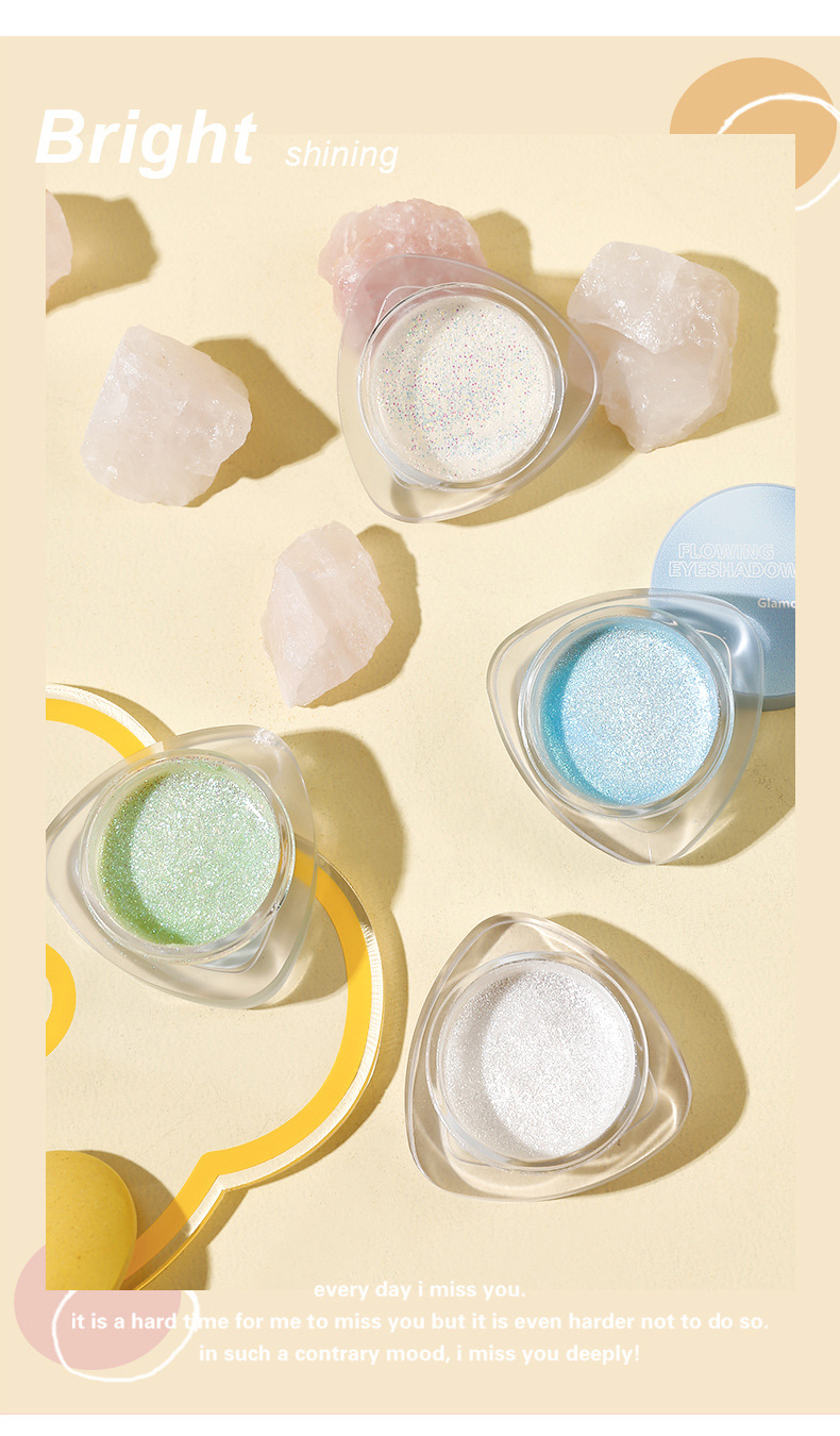 Xixi Shining Star River Flowing Eye Shadow Bouncy Jelly Soft Glutinous Paste Eye Shadow Brightening Crouching Silkworm Clear Daily Thin and Glittering Xixi Shining Star River Flowing Eye Shadow Bouncy Jelly Soft Glutinous Paste Eye Shadow Brightening Crouching Silkworm Clear Daily Thin and Glittering