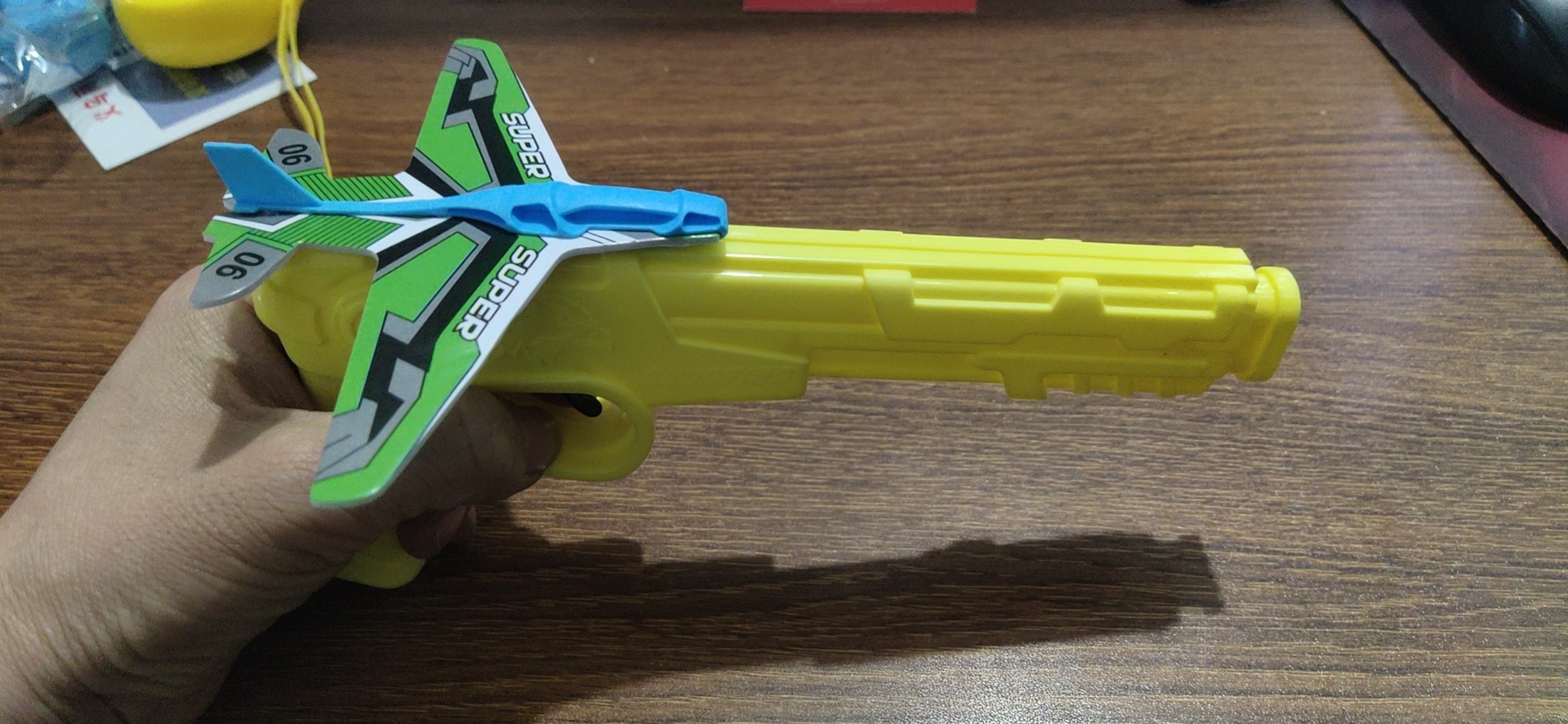 Cross-Border Internet Celebrity Bubble Plane Firing Gun Children&#039;s Outdoor Continuous Firing Continuous Firing Gun Glider Toy