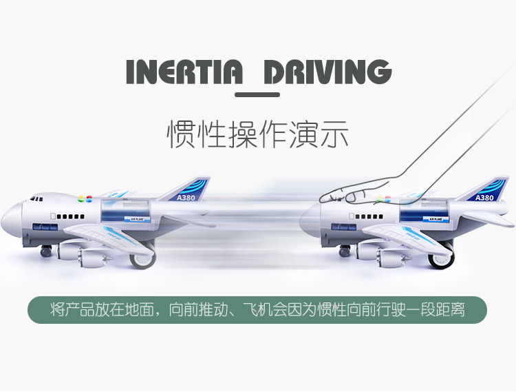 Children's Toy Model Simulation Inertial Story Aircraft Toy Early Education Sound and Light Track Toy Passenger Plane Storage Car Children's Toy Model Simulation Inertial Story Aircraft Toy Early Education Sound and Light Track Toy Passenger Plane Storage Car