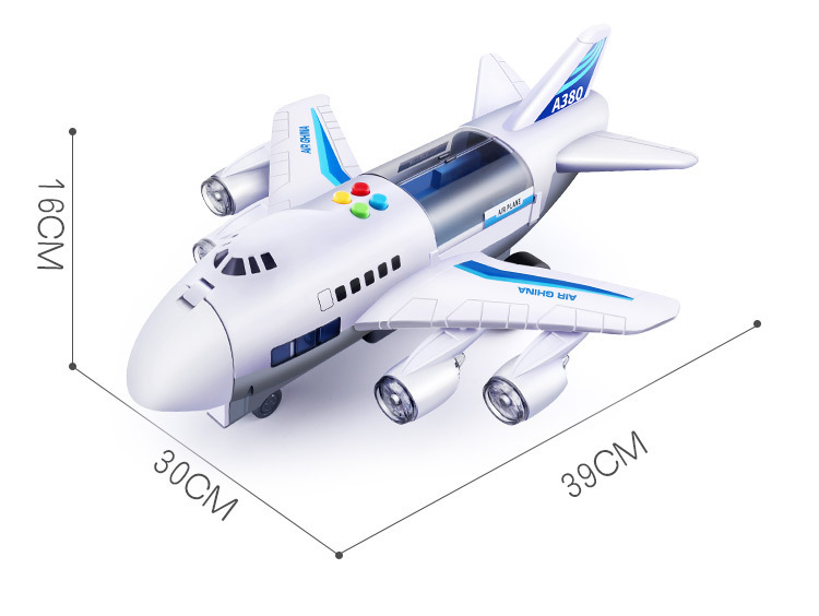 Children's Toy Model Simulation Inertial Story Aircraft Toy Early Education Sound and Light Track Toy Passenger Plane Storage Car Children's Toy Model Simulation Inertial Story Aircraft Toy Early Education Sound and Light Track Toy Passenger Plane Storage Car