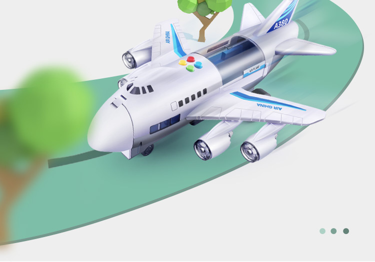 Children's Toy Model Simulation Inertial Story Aircraft Toy Early Education Sound and Light Track Toy Passenger Plane Storage Car Children's Toy Model Simulation Inertial Story Aircraft Toy Early Education Sound and Light Track Toy Passenger Plane Storage Car