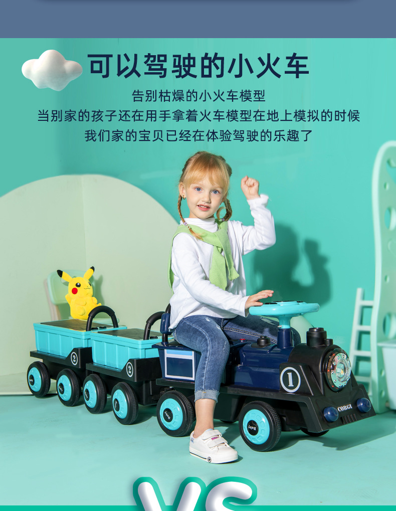 Children's Electric Train Self-Driving Battery Car Four-Wheel Double Drive Telecontrol Car Men and Women Baby's Toy Car Children's Electric Train Self-Driving Battery Car Four-Wheel Double Drive Telecontrol Car Men and Women Baby's Toy Car