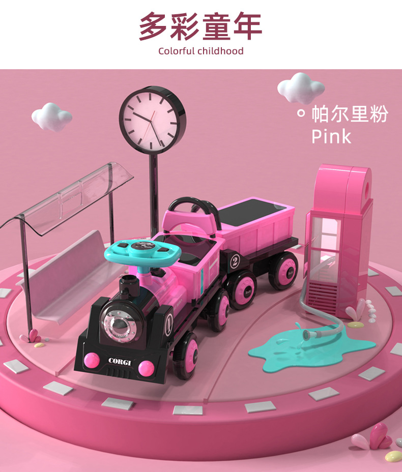 Children's Electric Train Self-Driving Battery Car Four-Wheel Double Drive Telecontrol Car Men and Women Baby's Toy Car Children's Electric Train Self-Driving Battery Car Four-Wheel Double Drive Telecontrol Car Men and Women Baby's Toy Car