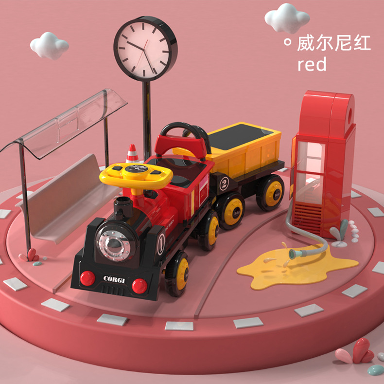Children's Electric Train Self-Driving Battery Car Four-Wheel Double Drive Telecontrol Car Men and Women Baby's Toy Car Children's Electric Train Self-Driving Battery Car Four-Wheel Double Drive Telecontrol Car Men and Women Baby's Toy Car