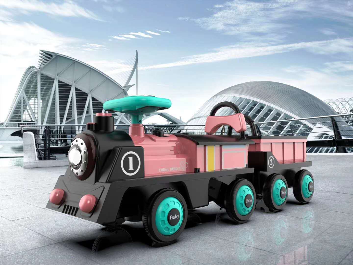 Children's Electric Train Self-Driving Battery Car Four-Wheel Double Drive Telecontrol Car Men and Women Baby's Toy Car Children's Electric Train Self-Driving Battery Car Four-Wheel Double Drive Telecontrol Car Men and Women Baby's Toy Car