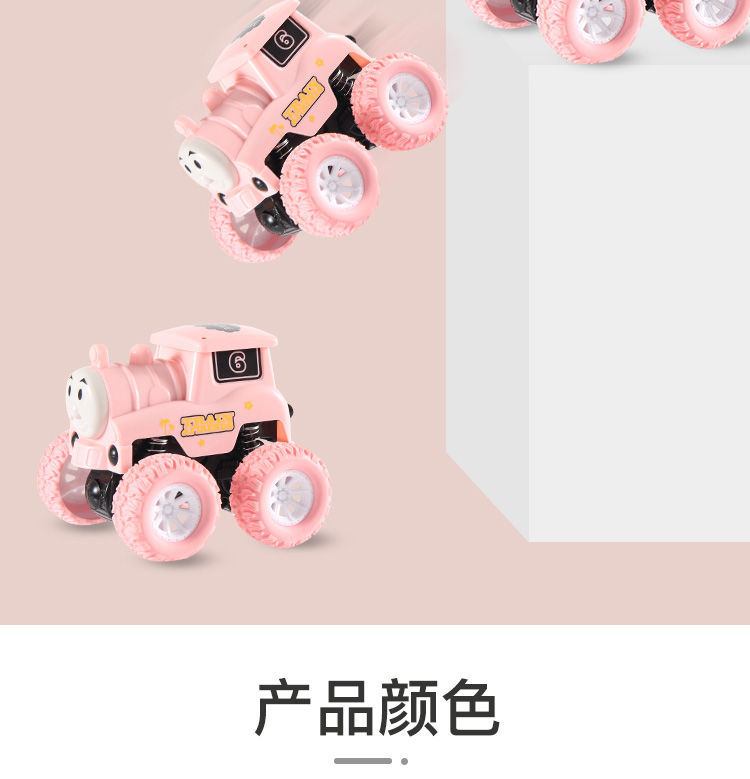 Thomas the Little train toy car track inertial four-wheel-drive SUV children's puzzle model car shock absorbers resistant to fall Thomas the Little train toy car track inertial four-wheel-drive SUV children's puzzle model car shock absorbers resistant to fall