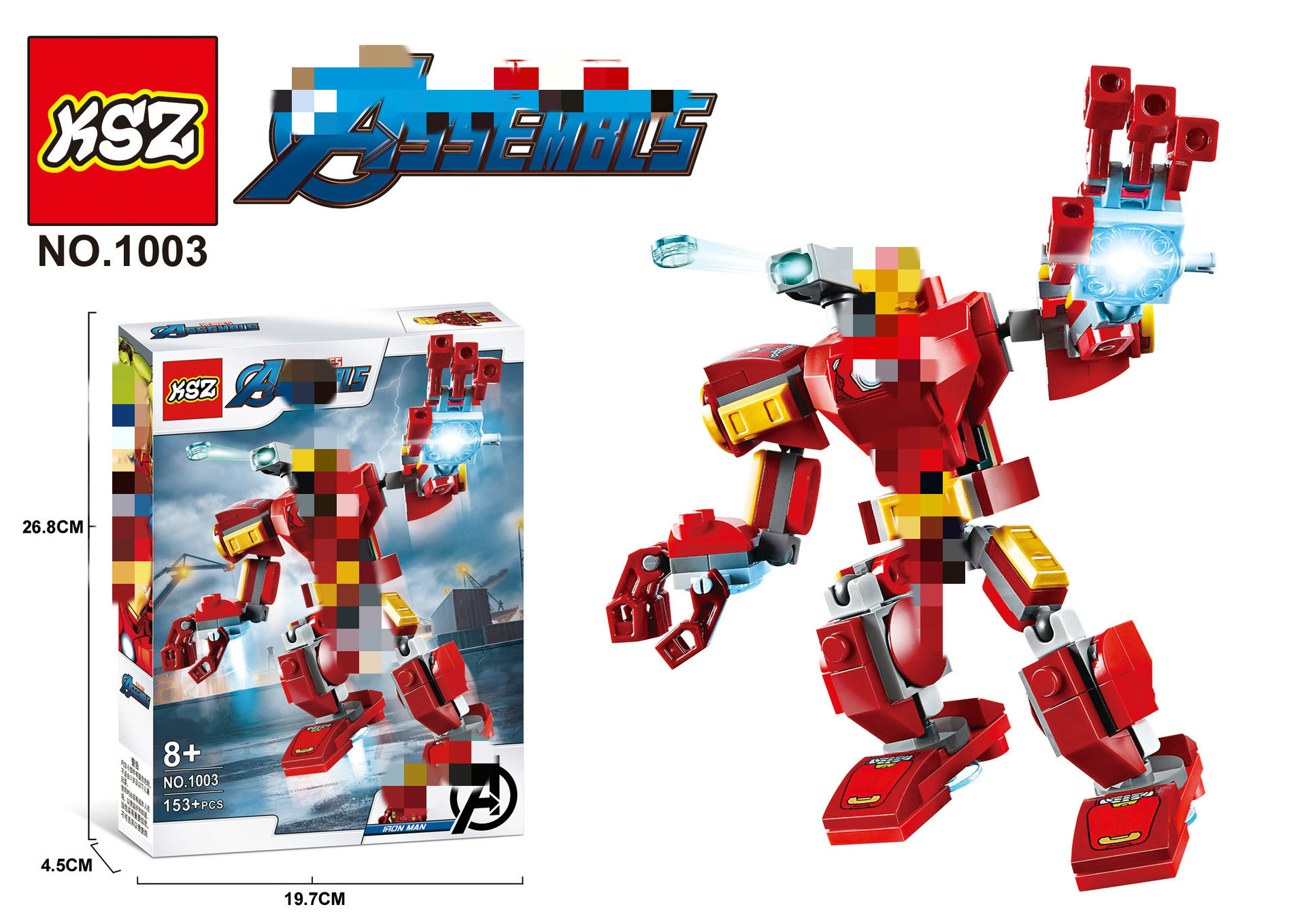 Revenge Hero Mech Series 1003 Steel Killer Spider-Man American Team Thor 1012 Spider-Man Toy Revenge Hero Mech Series 1003 Steel Killer Spider-Man American Team Thor 1012 Spider-Man Toy