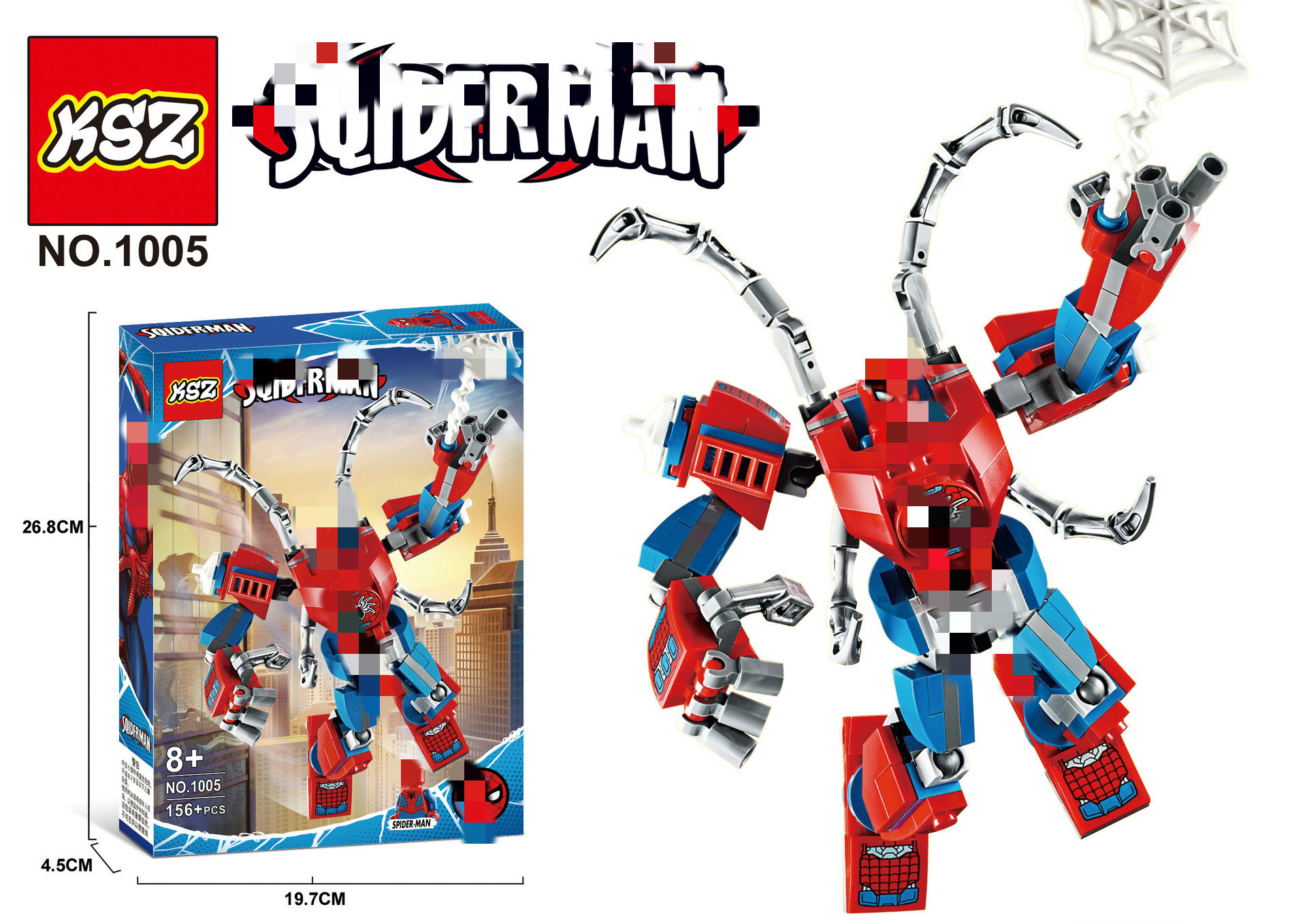 Revenge Hero Mech Series 1003 Steel Killer Spider-Man American Team Thor 1012 Spider-Man Toy Revenge Hero Mech Series 1003 Steel Killer Spider-Man American Team Thor 1012 Spider-Man Toy