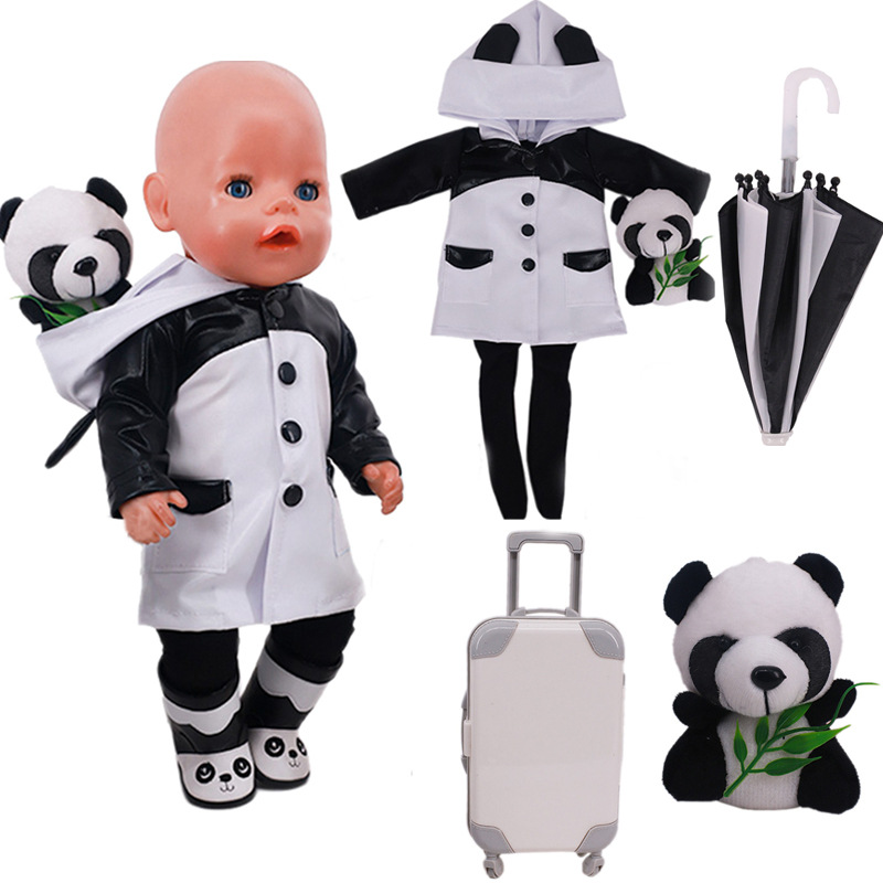 Factory Direct Deliver Suitable for 27-29cm Barbie Doll Striped Plush Coat Doll Dressing Gown One Piece Dropshipping