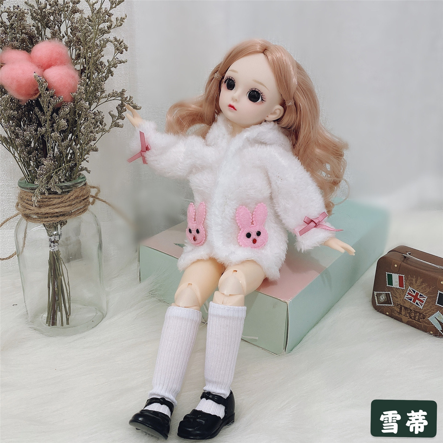 30cm Cute Barbie Doll Little Princess Set 3D Eyes 12 Joints 6 Points BJD Barbie 30cm Cute Barbie Doll Little Princess Set 3D Eyes 12 Joints 6 Points BJD Barbie