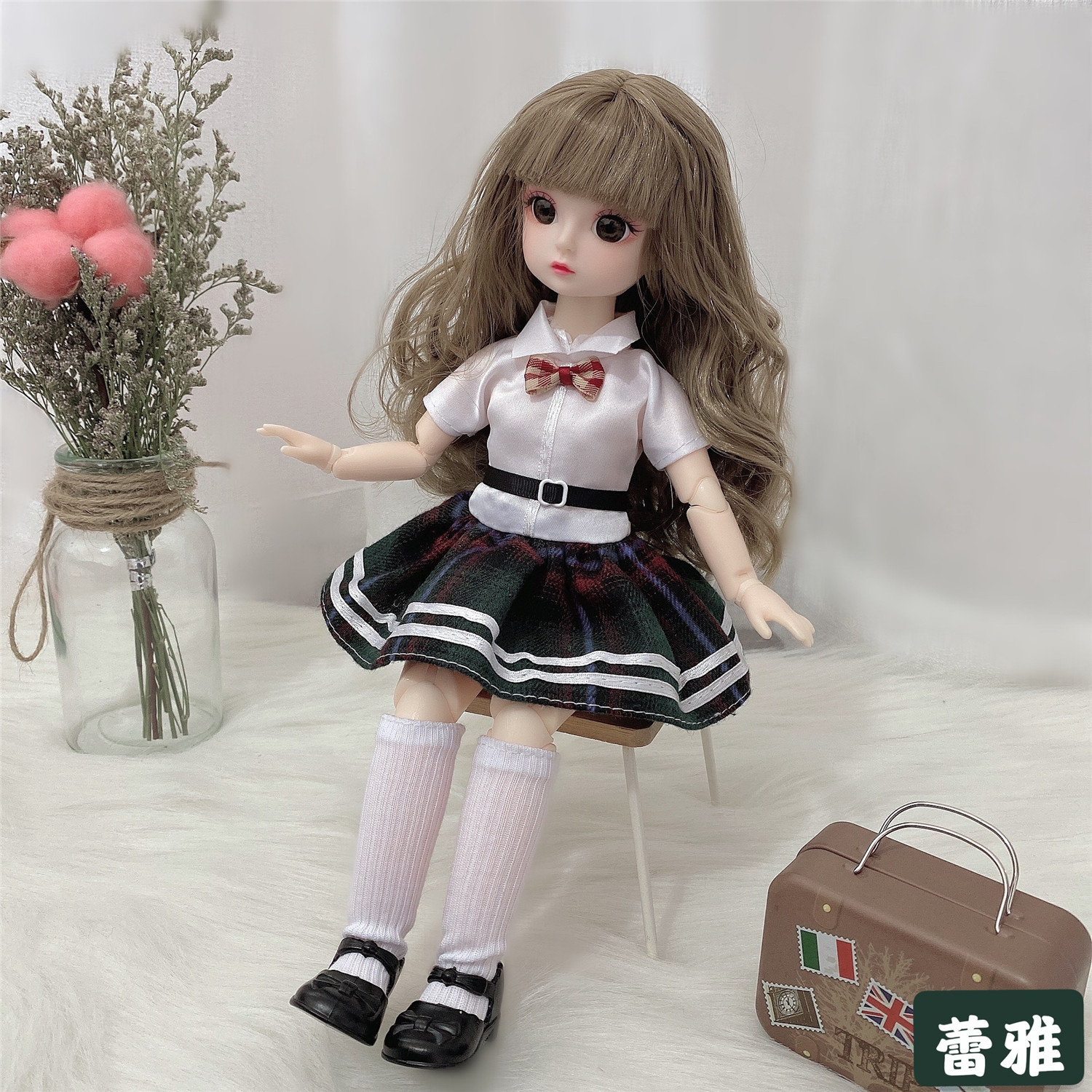 30cm Cute Barbie Doll Little Princess Set 3D Eyes 12 Joints 6 Points BJD Barbie 30cm Cute Barbie Doll Little Princess Set 3D Eyes 12 Joints 6 Points BJD Barbie