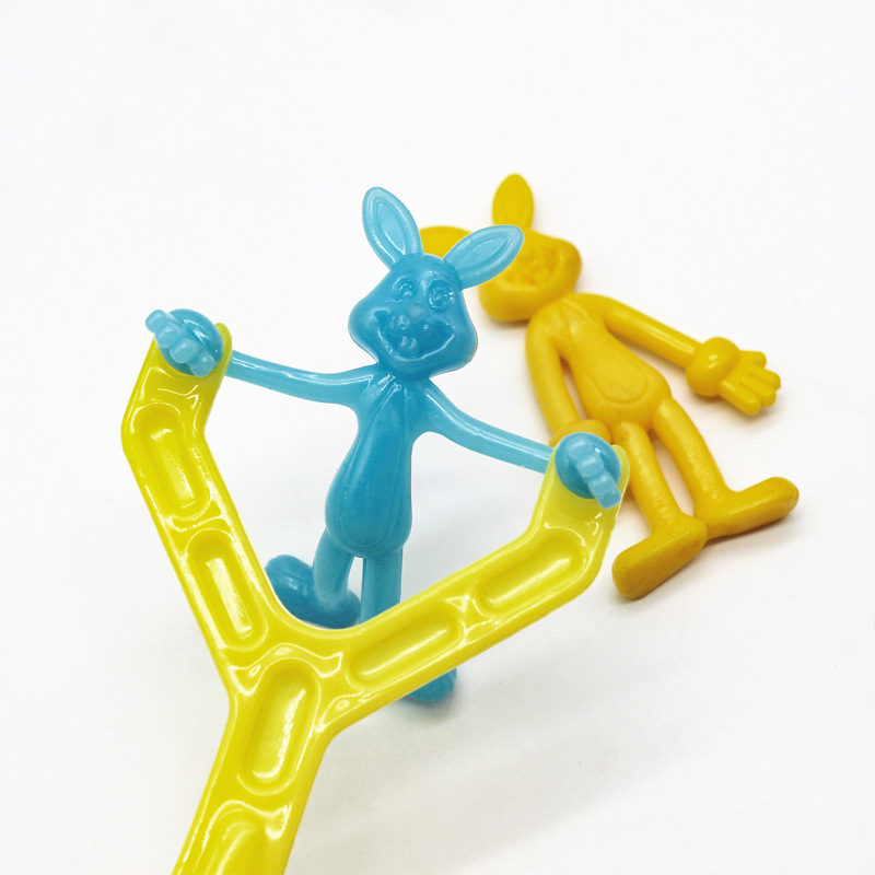 Children&#039;s Toy Rabbit Slingshot Sticky Expandable Material Launch Toy