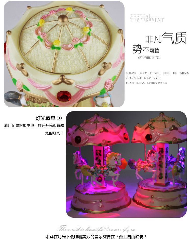 Cross-Border E-Commerce Revolving Light Trojan Music Box Music Box Children's Birthday Gifts Cake Decorative Ornaments Cross-Border E-Commerce Revolving Light Trojan Music Box Music Box Children's Birthday Gifts Cake Decorative Ornaments