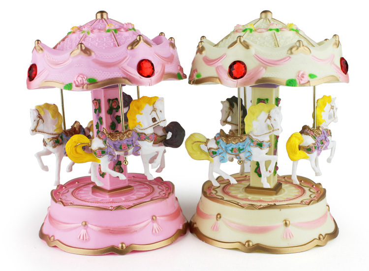 Cross-Border E-Commerce Revolving Light Trojan Music Box Music Box Children's Birthday Gifts Cake Decorative Ornaments Cross-Border E-Commerce Revolving Light Trojan Music Box Music Box Children's Birthday Gifts Cake Decorative Ornaments