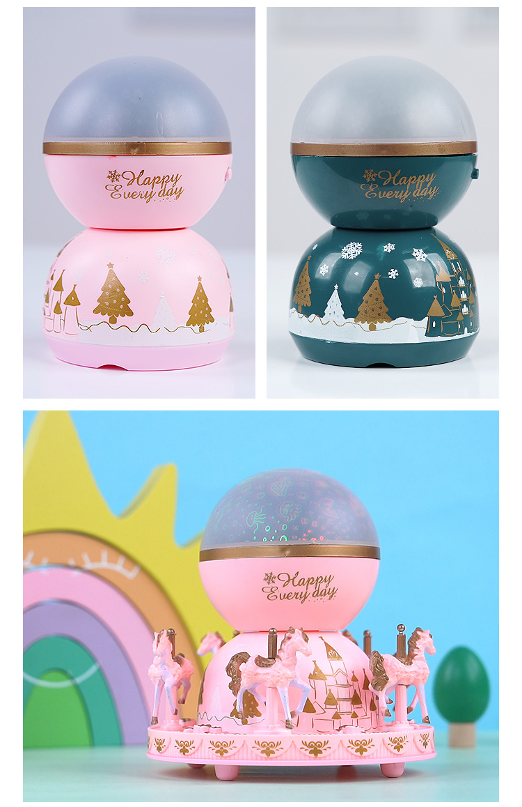 Carousel Music Box Birthday Cake Decoration Girls' Toy Music Box Dessert Table Scene Decoration Ornaments Carousel Music Box Birthday Cake Decoration Girls' Toy Music Box Dessert Table Scene Decoration Ornaments