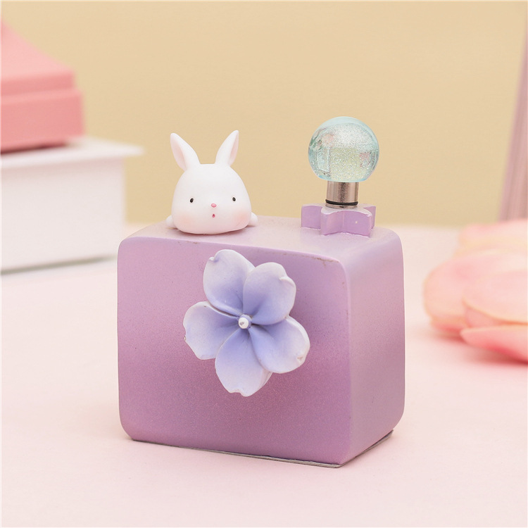 Colorful Light Ins Style Girl Heart Children&#039;s Room Small Ornaments TV Cabinet Hallway Creative Gift Music Box
