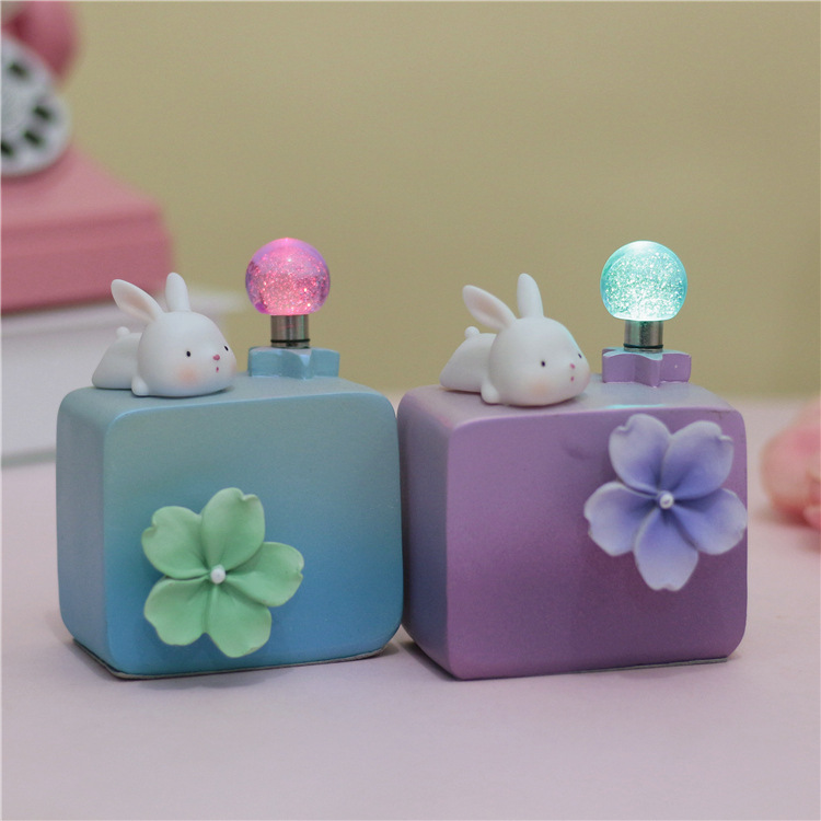 Colorful Light Ins Style Girl Heart Children&#039;s Room Small Ornaments TV Cabinet Hallway Creative Gift Music Box