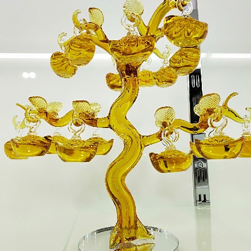 Crystal Apple Tree, Crystal Ingot Tree, Crystal Lotus, Crystal Candlestick, Small Animal