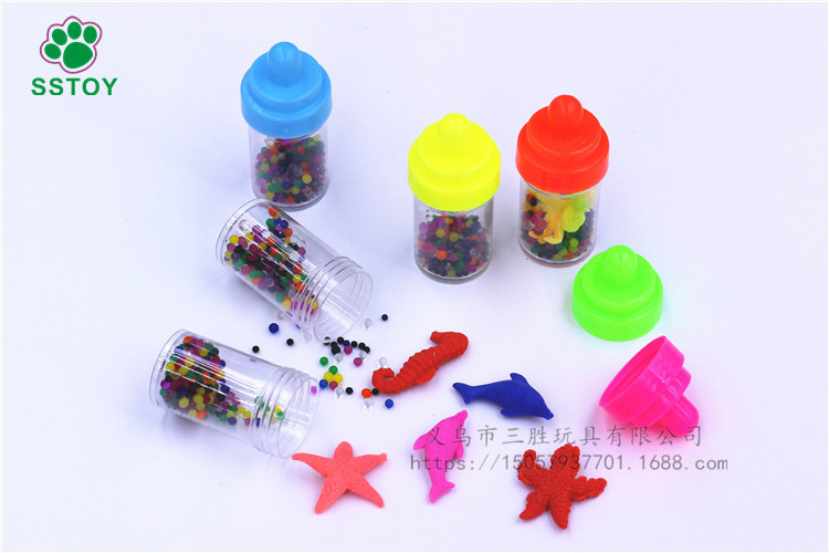 New bottle sea baby bubble water bubble baby water sea animal expansion crystal mud