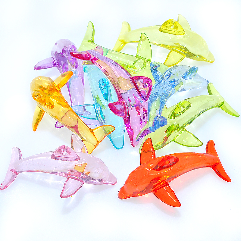 The Children &#039;s game park animal beads DIY gem toys imitation crystal acrylic zhuhai dolphin kindergarten award products