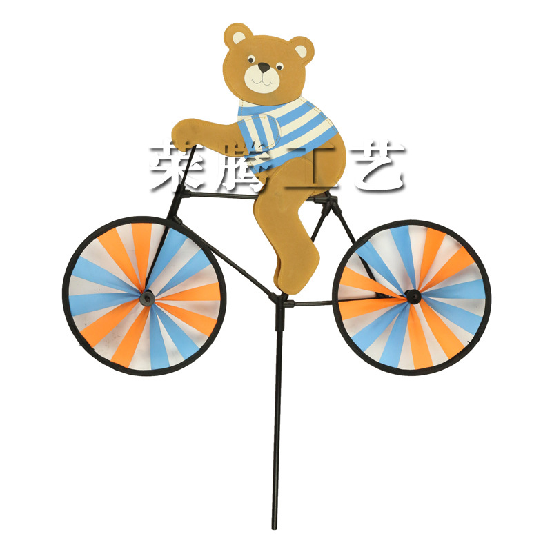 Factory Direct Sales Animal Rabbit Cycling Stereo Cartoon Shape Windmill Outdoor Pastoral Garden Decoration Wholesale Hot Sale