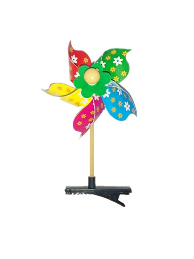 Outdoor Cloud Flowerpot Windmill Cloth Decorations Windmill Traditional Children Pinwheel Colorful Wholesale Custom