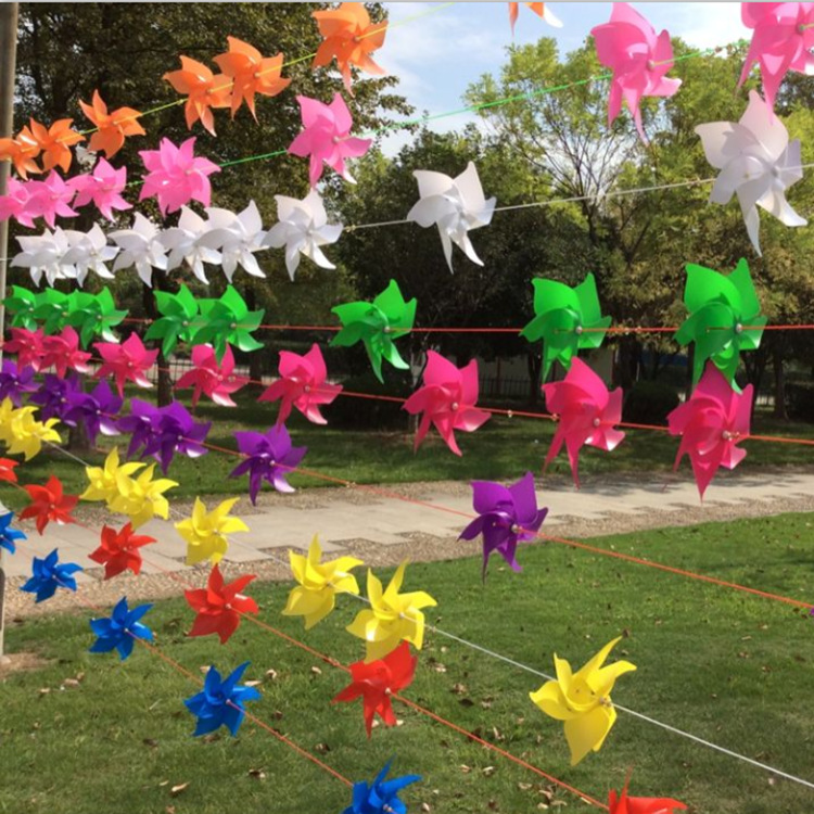 Hanging String Rope Outdoor Kindergarten Hexagonal Plastic Wind String Wholesale Small Windmill Windmill Factory Logo Can Be Customized Hanging String Rope Outdoor Kindergarten Hexagonal Plastic Wind String Wholesale Small Windmill Windmill Factory Logo Can Be Customized