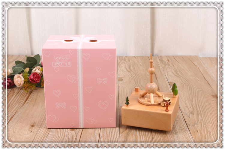 Shanghai Oriental pearl shaped box real wood music box zhilie trading co. LTD Shanghai Oriental pearl shaped box real wood music box zhilie trading co. LTD