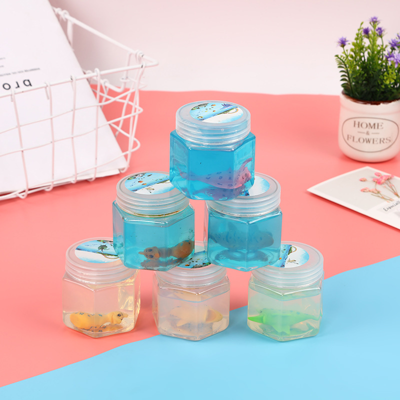 Dinosaur Insect Animal Crystal Mud Nasal Glue Export Quality Jelly Mud DIY Environmental Protection Crystal Mud Fun