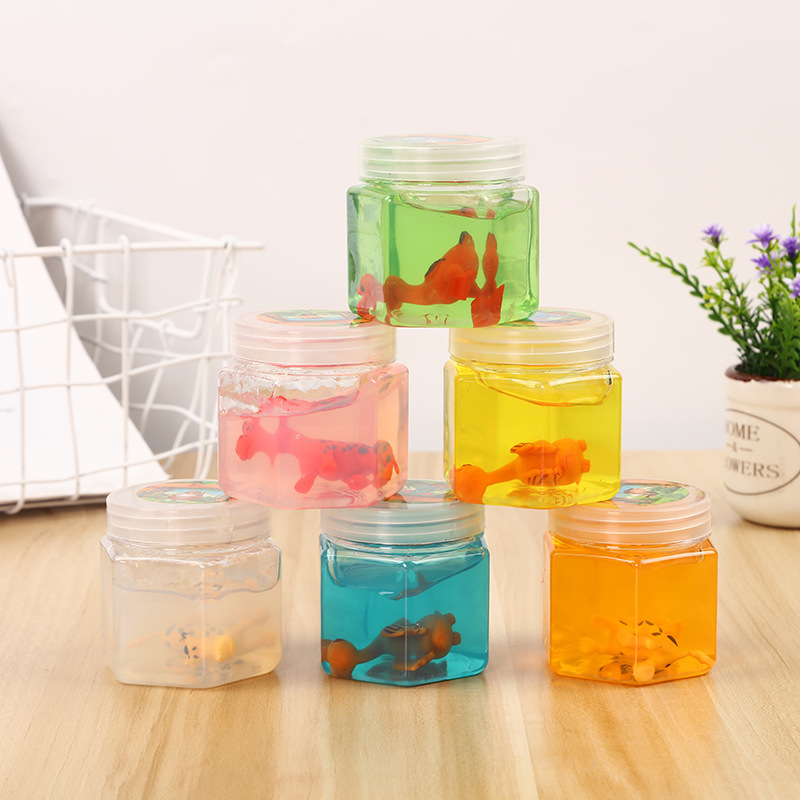 Dinosaur Insect Animal Crystal Mud Nasal Glue Export Quality Jelly Mud DIY Environmental Protection Crystal Mud Fun