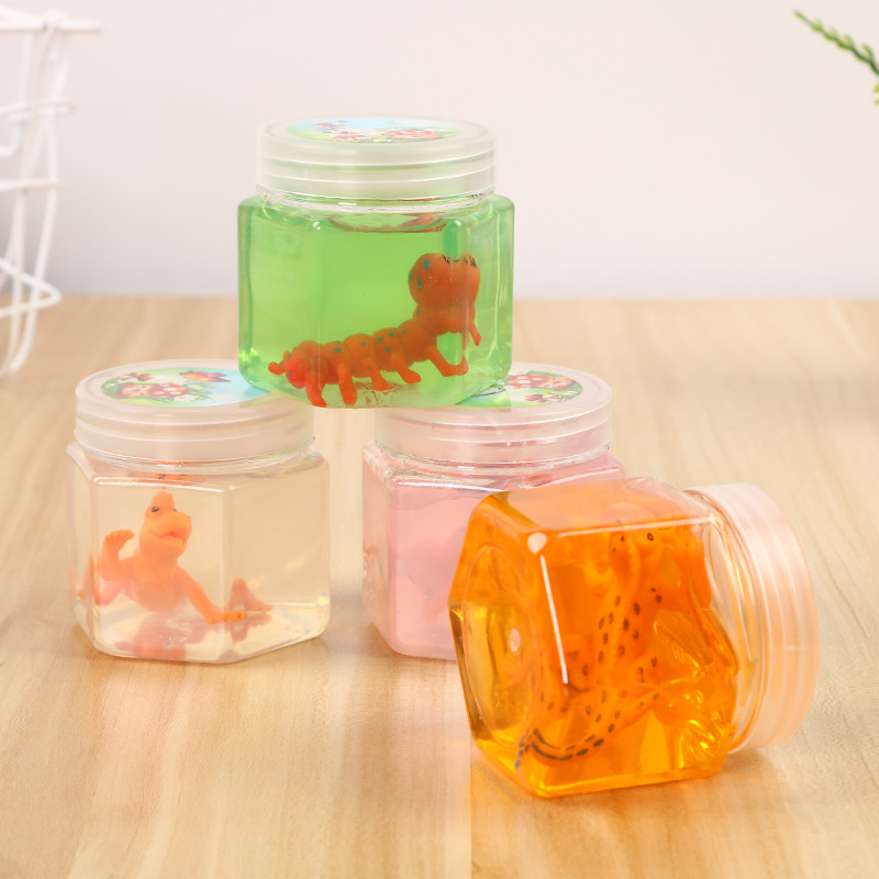 Dinosaur Insect Animal Crystal Mud Nasal Glue Export Quality Jelly Mud DIY Environmental Protection Crystal Mud Fun