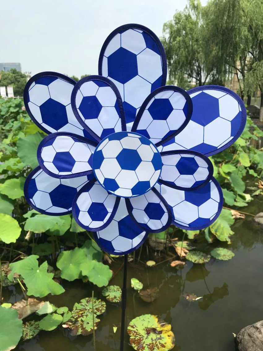 Factory Direct Sales Double-Layer Fabric Football Windmill Children's Toys Wholesale Outdoor Park Sales WeChat Promotion Factory Direct Sales Double-Layer Fabric Football Windmill Children's Toys Wholesale Outdoor Park Sales WeChat Promotion