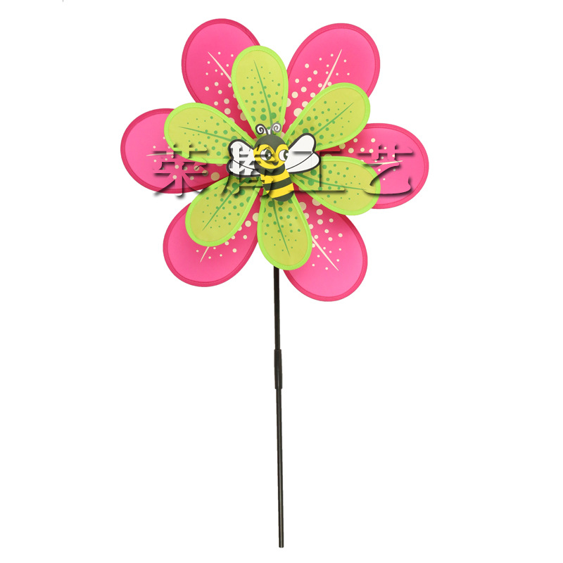 Factory Direct Sales Children's Toy Double-Layer Cloth Windmill Colorful Windmill Children's Park Kindergarten Decorating Windmill Factory Direct Sales Children's Toy Double-Layer Cloth Windmill Colorful Windmill Children's Park Kindergarten Decorating Windmill