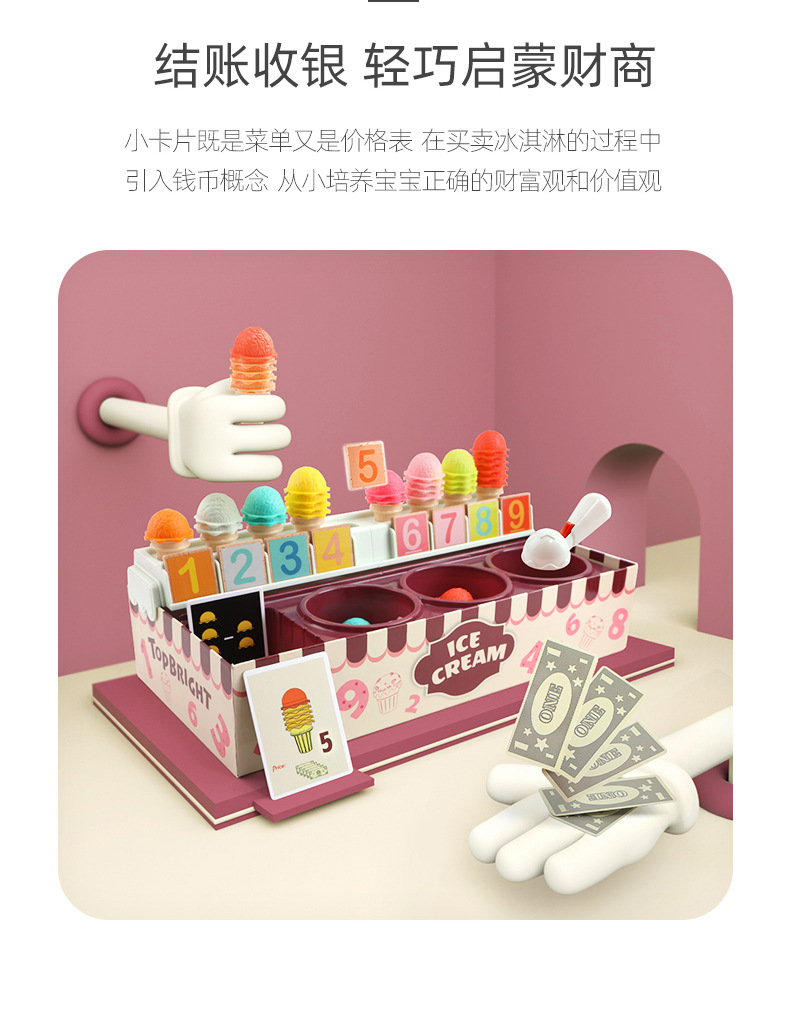 Topbright Children's Kitchen Play House Toy Ice Cream Set 3-6 Years Old Baby Little Girl Birthday Gift Topbright Children's Kitchen Play House Toy Ice Cream Set 3-6 Years Old Baby Little Girl Birthday Gift
