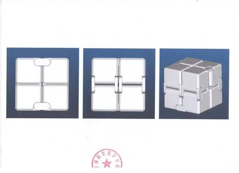 Magic Cube Tool for Pressure Reduction Decompression Toy Class Boring Adult Flip Alloy Finger Square Magic Cube Tool for Pressure Reduction Decompression Toy Class Boring Adult Flip Alloy Finger Square