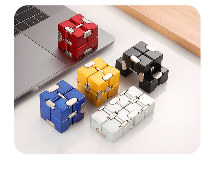 Magic Cube Tool for Pressure Reduction Decompression Toy Class Boring Adult Flip Alloy Finger Square Magic Cube Tool for Pressure Reduction Decompression Toy Class Boring Adult Flip Alloy Finger Square