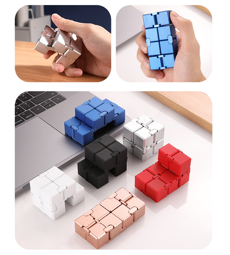 Magic Cube Tool for Pressure Reduction Decompression Toy Class Boring Adult Flip Alloy Finger Square Magic Cube Tool for Pressure Reduction Decompression Toy Class Boring Adult Flip Alloy Finger Square