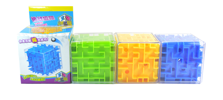Magic Cube Labyrinth Cube Transparent Yellow Blue Green 3DD 3D Maze Ball Children Educational Toys Magic Cube Labyrinth Cube Transparent Yellow Blue Green 3DD 3D Maze Ball Children Educational Toys