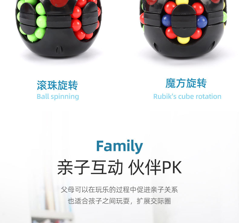 Burger Rubik's Cube Toy Magic Bean Cube Creative Hand Spinner Children's Educational Intelligence Development TikTok Adult Pressure Reduction Burger Rubik's Cube Toy Magic Bean Cube Creative Hand Spinner Children's Educational Intelligence Development TikTok Adult Pressure Reduction