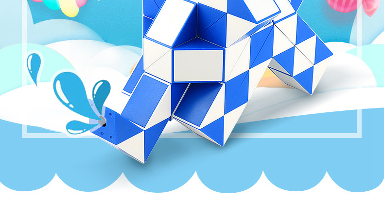 Moyu Rubik's Snake Children's Educational Early Education Folding Magic Cube 24/36/48/60/72 Magic Ruler Moyu Rubik's Snake Children's Educational Early Education Folding Magic Cube 24/36/48/60/72 Magic Ruler