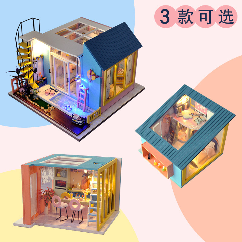 Tianyu DIY Cottage Tw30 Happy Living Room Hand-Assembled House Model Toy Decoration Creative Birthday Gift