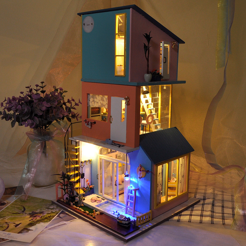 Tianyu DIY Cottage Tw30 Happy Living Room Hand-Assembled House Model Toy Decoration Creative Birthday Gift
