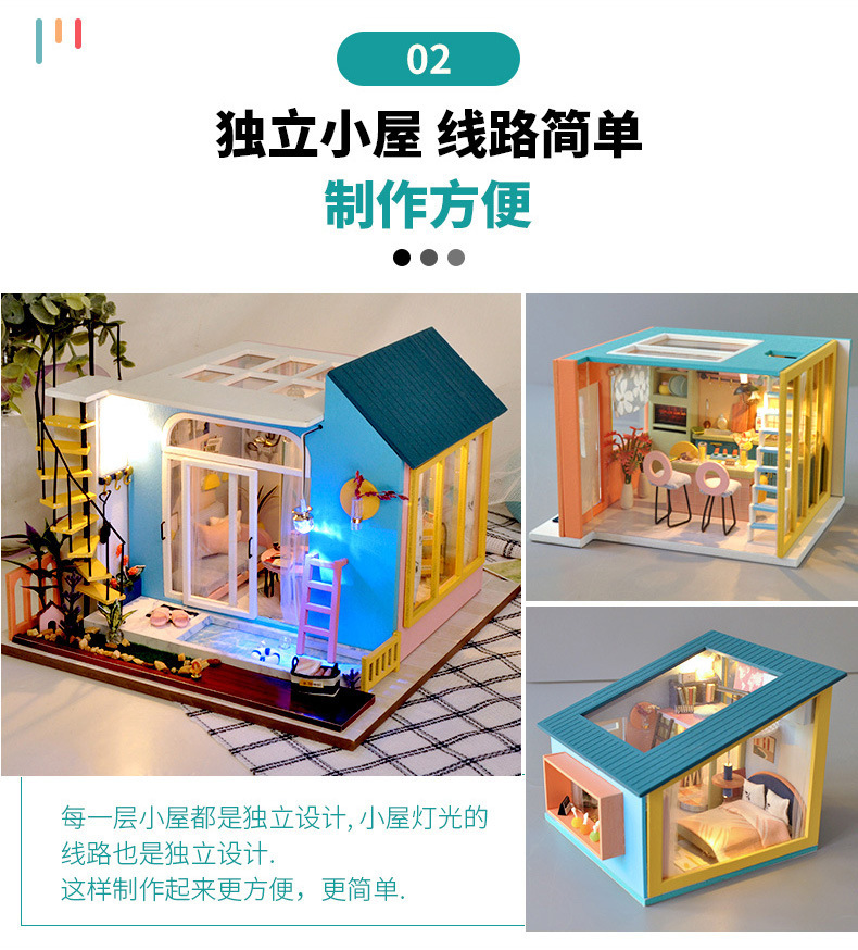 Tianyu DIY Cottage Tw30 Happy Living Room Hand-Assembled House Model Toy Decoration Creative Birthday Gift