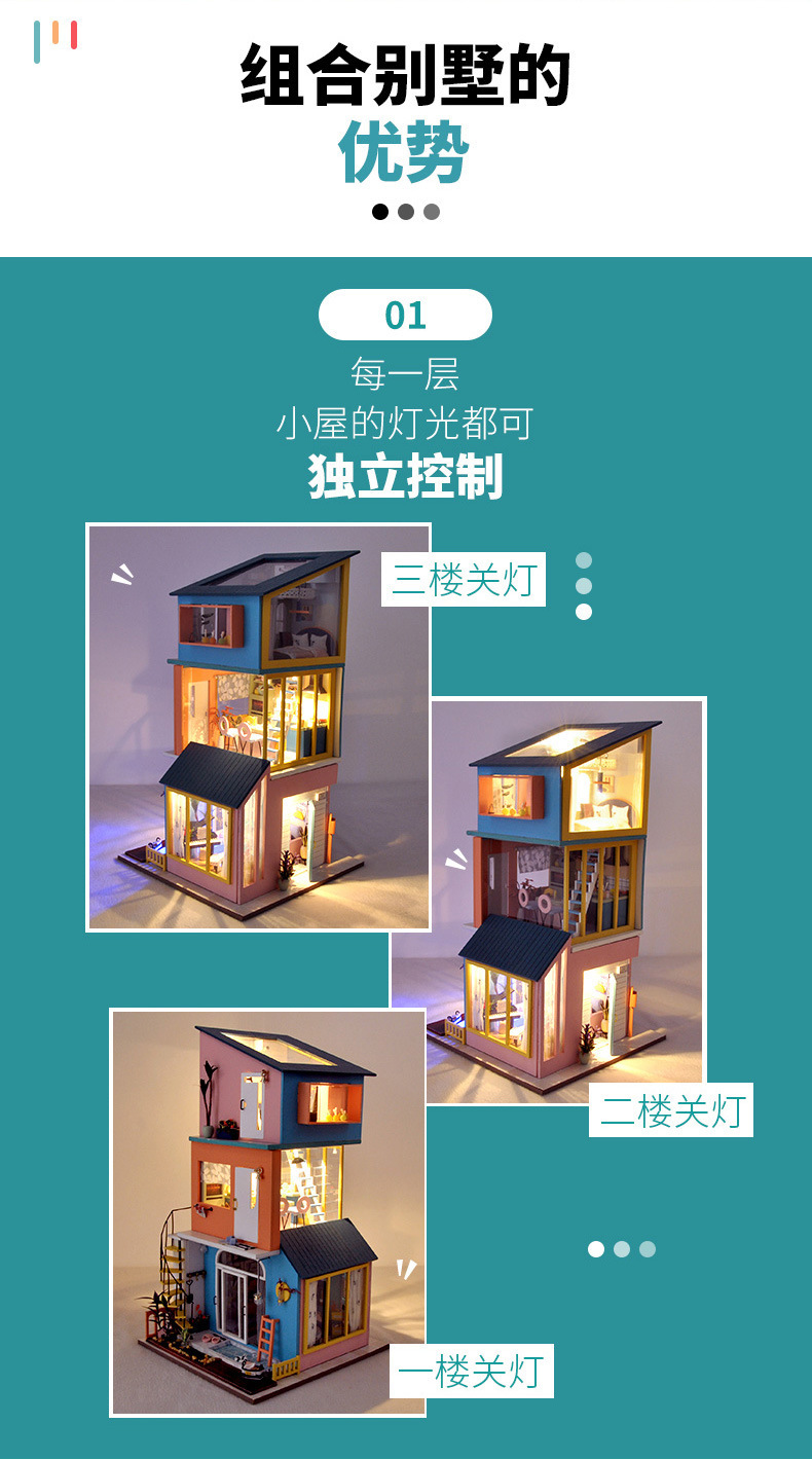 Tianyu DIY Cottage Tw30 Happy Living Room Hand-Assembled House Model Toy Decoration Creative Birthday Gift