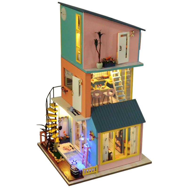 Tianyu DIY Cottage Tw30 Happy Living Room Hand-Assembled House Model Toy Decoration Creative Birthday Gift