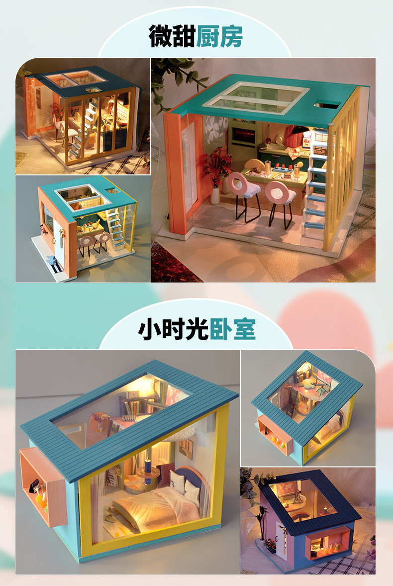 Tianyu DIY Cottage Tw30 Happy Living Room Hand-Assembled House Model Toy Decoration Creative Birthday Gift