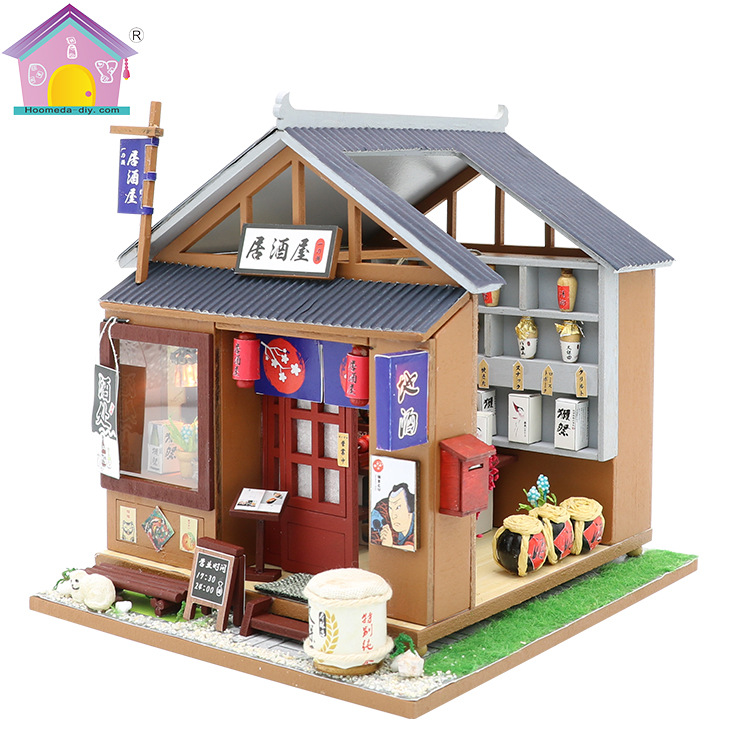 Hoomeda-DIY Japanese DIY Cottage Handmade Cabin Miniature Scene Building Model Toy Female Creative Gift